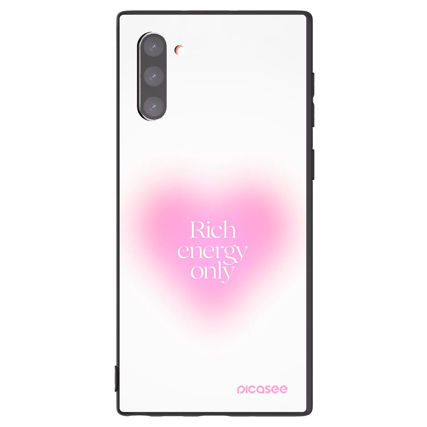 Picasee Μαύρη θήκη σιλικόνης για Samsung Galaxy Note 10 N970F - Rich Energy