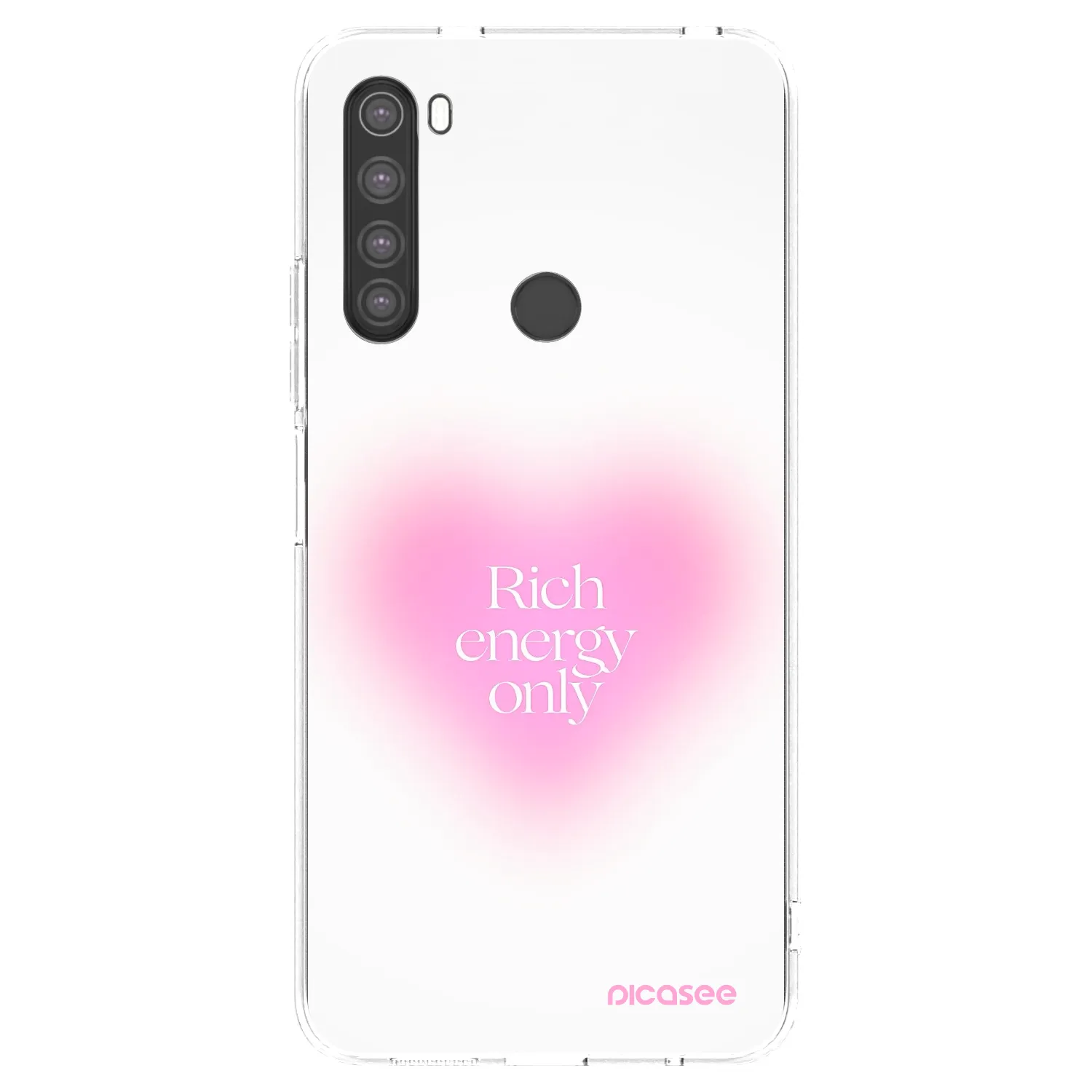 Picasee διαφανής θήκη σιλικόνης Xiaomi Redmi Note 8 - Rich Energy