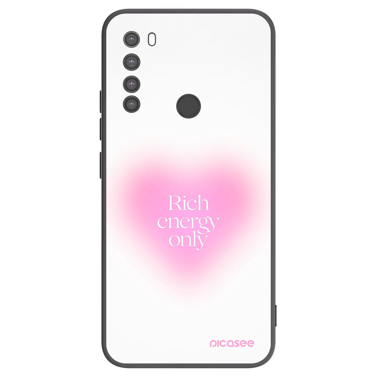 Picasee Μαύρη θήκη σιλικόνης για Xiaomi Redmi Note 8 - Rich Energy