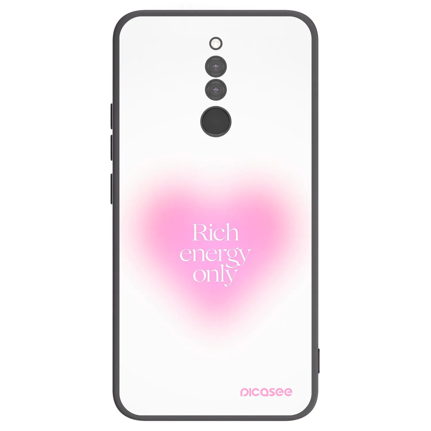 Picasee Μαύρη θήκη σιλικόνης για Xiaomi Redmi 8 - Rich Energy