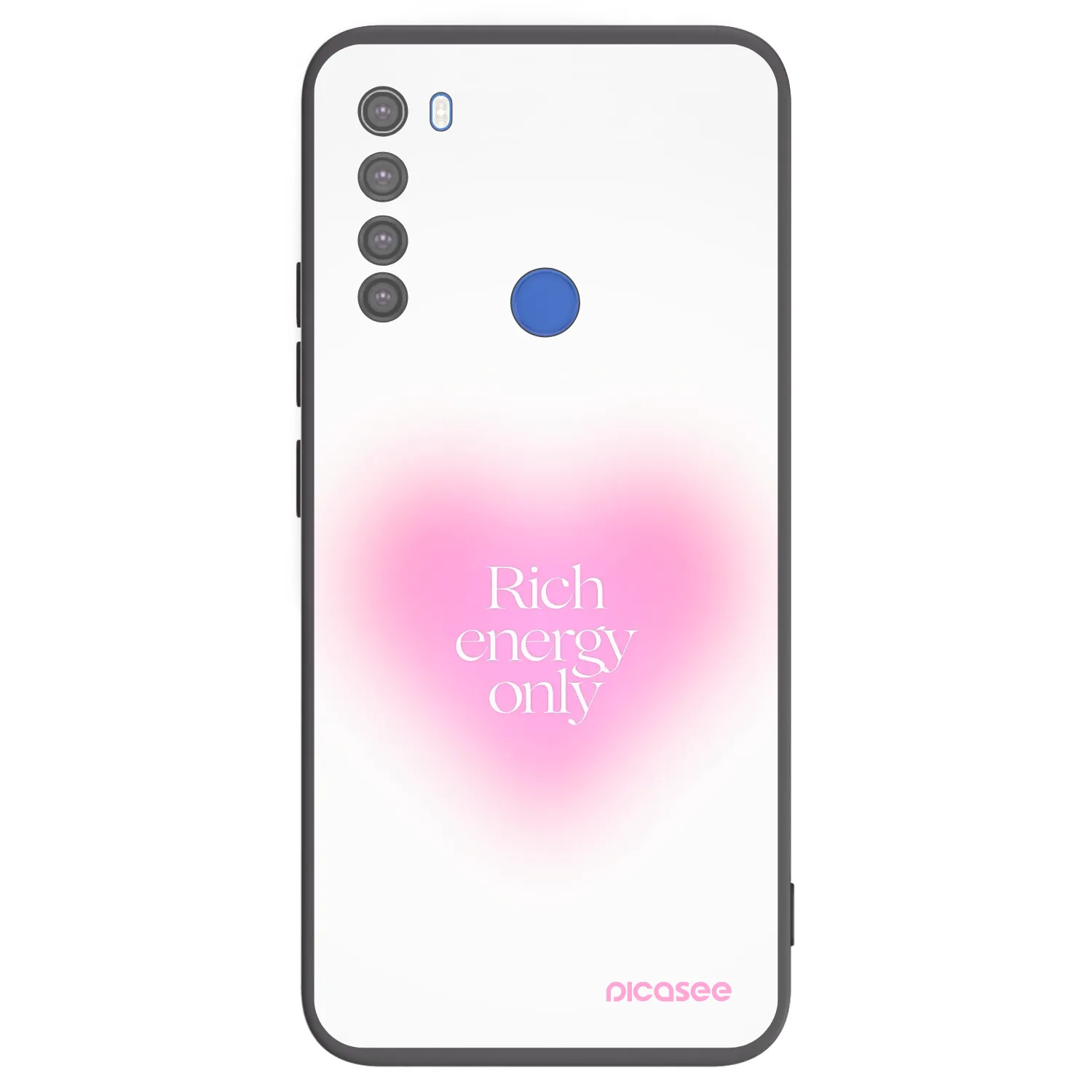 Picasee Μαύρη θήκη σιλικόνης για Xiaomi Redmi Note 8T - Rich Energy