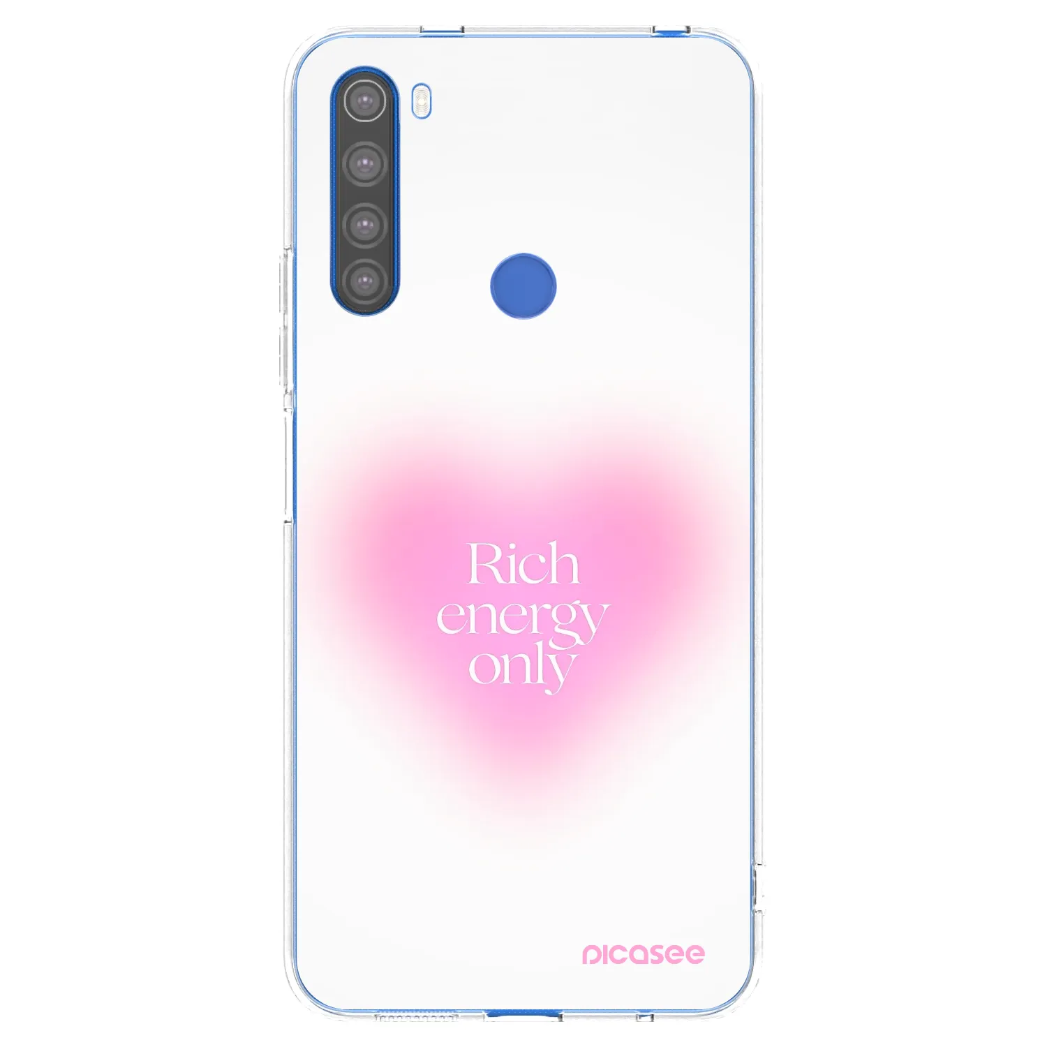 Picasee διαφανής θήκη σιλικόνης Xiaomi Redmi Note 8T - Rich Energy