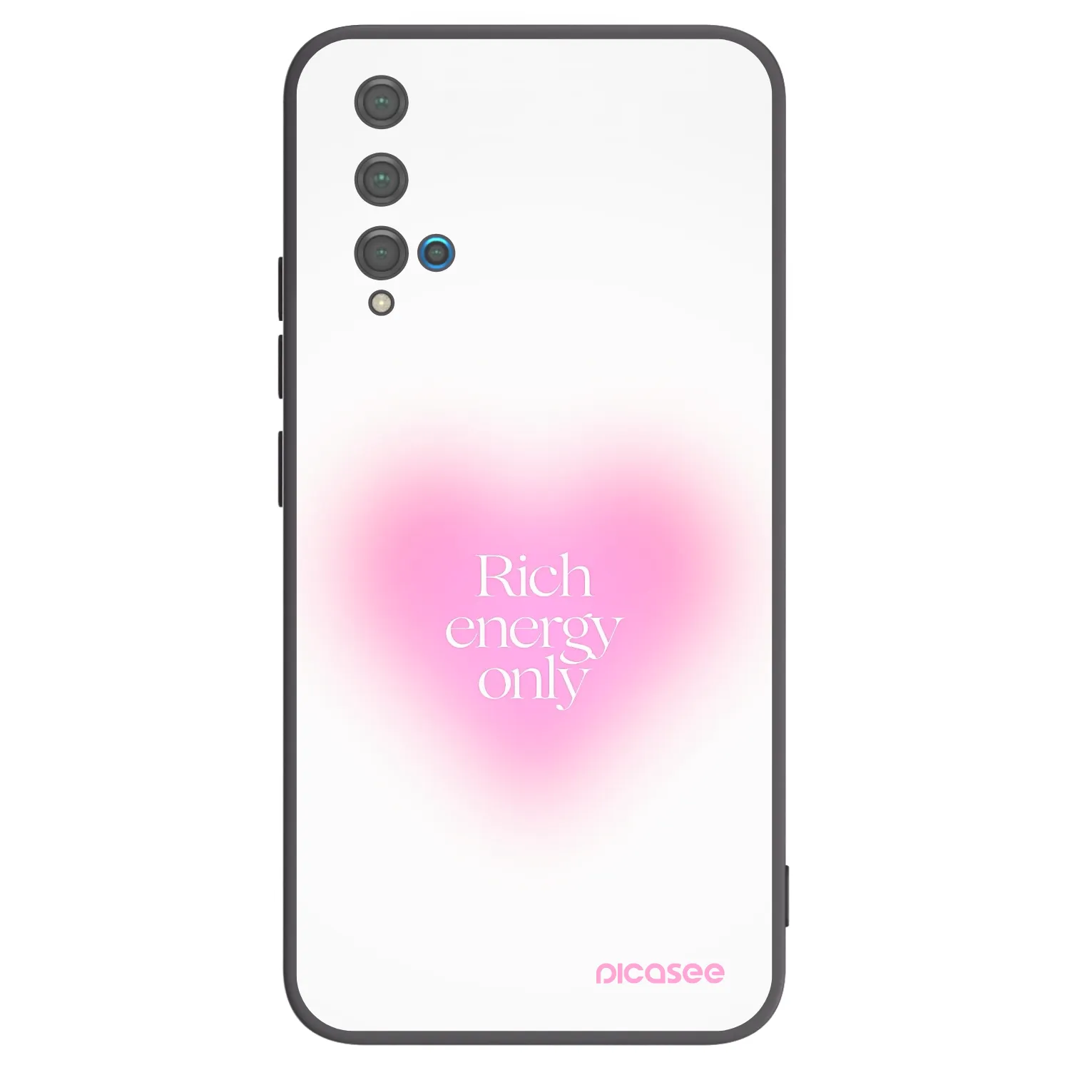 Picasee Μαύρη θήκη σιλικόνης για Huawei Nova 5T - Rich Energy