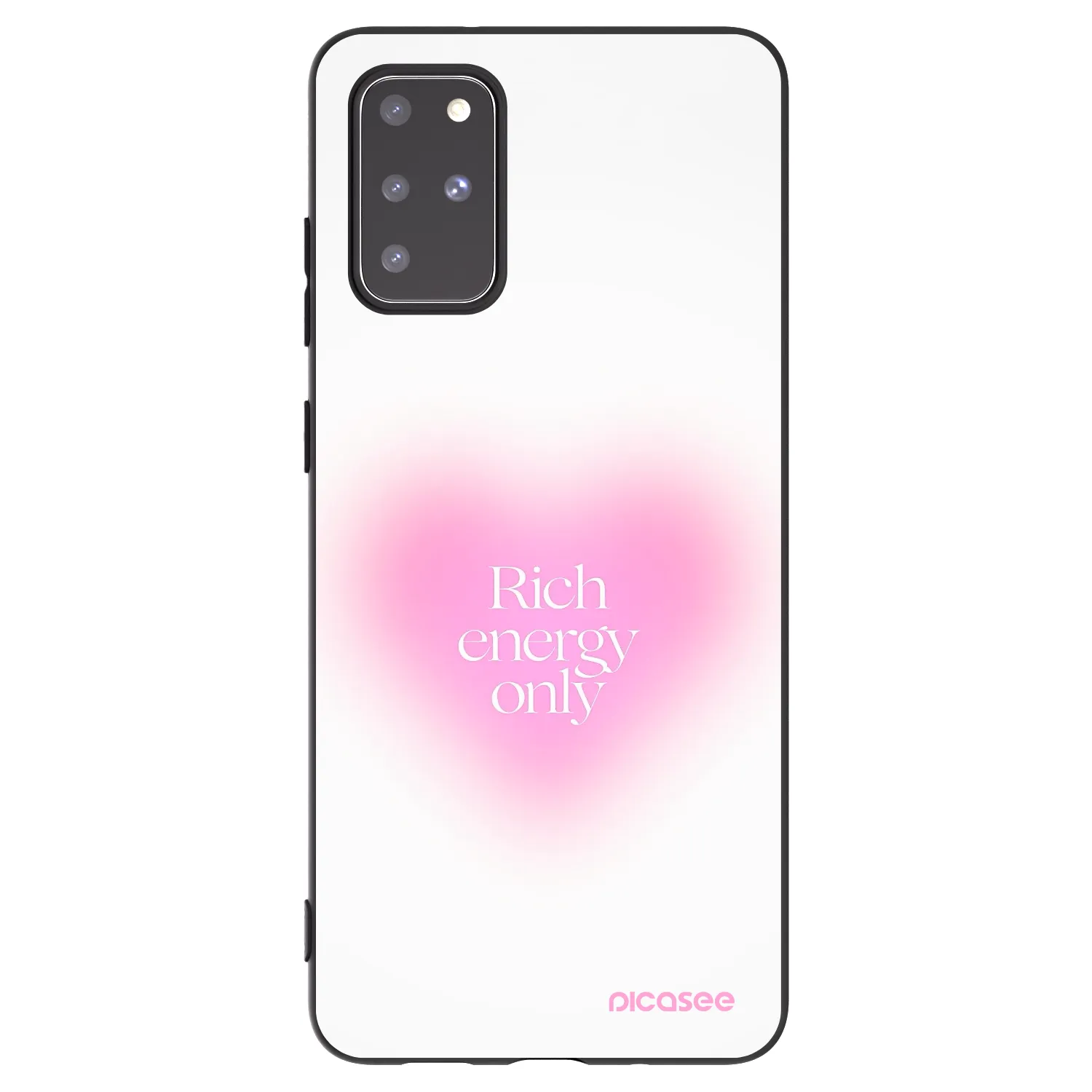 Picasee Μαύρη θήκη σιλικόνης για Samsung Galaxy S20+ G985F - Rich Energy