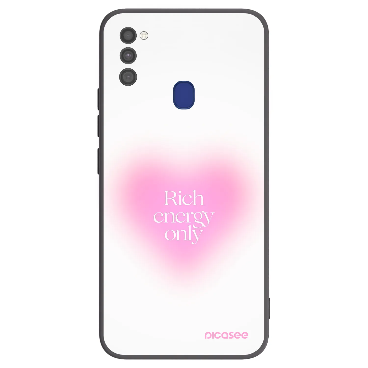 Picasee Μαύρη θήκη σιλικόνης για Samsung Galaxy M21 M215F - Rich Energy