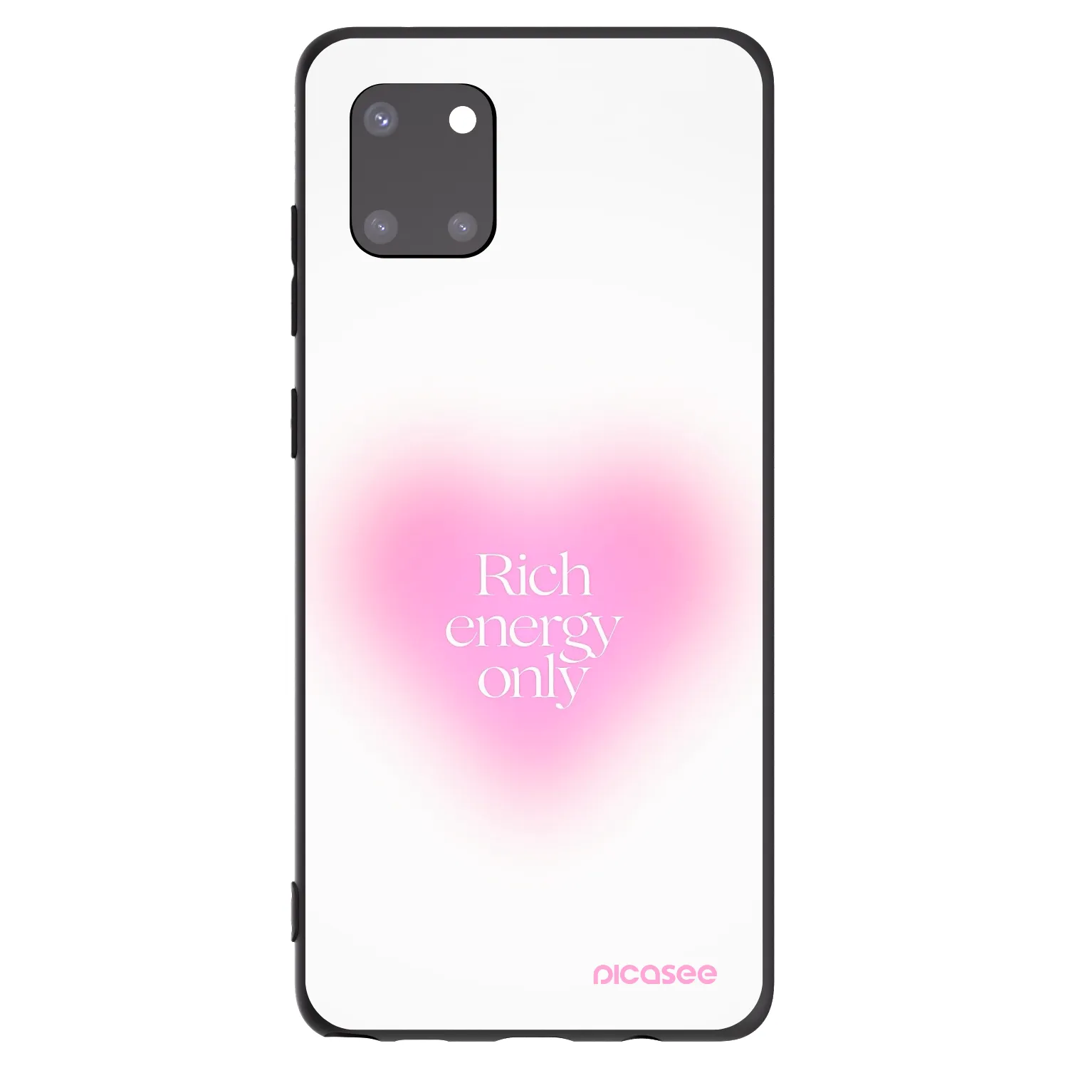 Picasee Μαύρη θήκη σιλικόνης για Samsung Galaxy Note 10 Lite N770F - Rich Energy