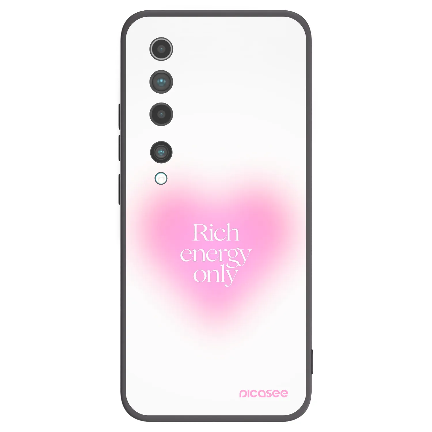 Picasee Μαύρη θήκη σιλικόνης για Xiaomi Mi 10 - Rich Energy