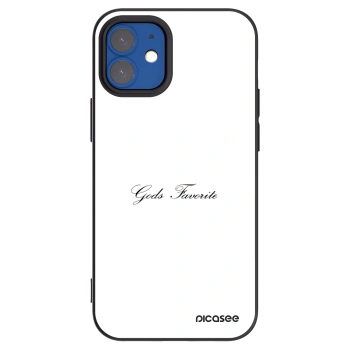Picasee Μαύρη θήκη σιλικόνης για Apple iPhone 12 mini - Gods Favorite
