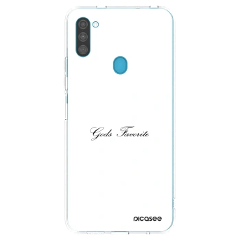 Picasee διαφανής θήκη σιλικόνης Samsung Galaxy M11 - Gods Favorite