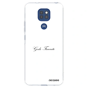 Picasee διαφανής θήκη σιλικόνης Motorola Moto G9 Play - Gods Favorite