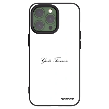 Picasee Μαύρη θήκη σιλικόνης για Apple iPhone 13 Pro - Gods Favorite