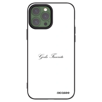 Picasee Μαύρη θήκη σιλικόνης για Apple iPhone 13 Pro Max - Gods Favorite