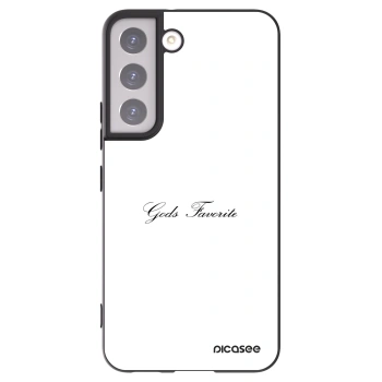 Picasee Μαύρη θήκη σιλικόνης για Samsung Galaxy S22 5G - Gods Favorite