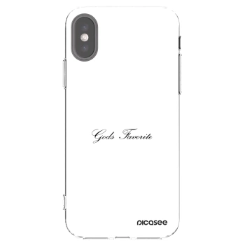 Picasee διαφανής θήκη σιλικόνης Apple iPhone X/XS - Gods Favorite