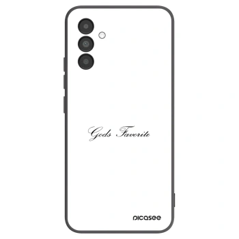 Picasee Μαύρη θήκη σιλικόνης για Samsung Galaxy A04s A047F - Gods Favorite