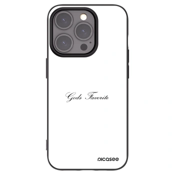Picasee Μαύρη θήκη σιλικόνης για Apple iPhone 15 Pro - Gods Favorite