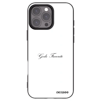 Picasee Μαύρη θήκη σιλικόνης για Apple iPhone 16 Pro Max - Gods Favorite