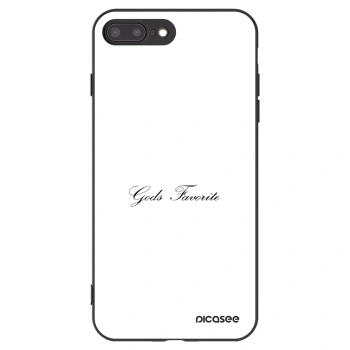 Picasee Μαύρη θήκη σιλικόνης για Apple iPhone 8 Plus - Gods Favorite