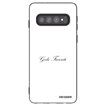 Picasee Μαύρη θήκη σιλικόνης για Samsung Galaxy S10 G973 - Gods Favorite