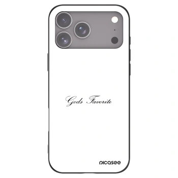 Picasee Μαύρη θήκη σιλικόνης για Apple iPhone 17 Pro Max - Gods Favorite
