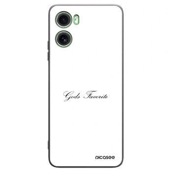 Picasee Μαύρη θήκη σιλικόνης για Motorola Moto G06 - Gods Favorite