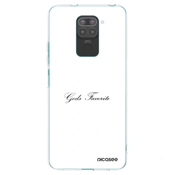 Picasee Μαύρη θήκη σιλικόνης για Xiaomi Redmi Note 9 - Gods Favorite