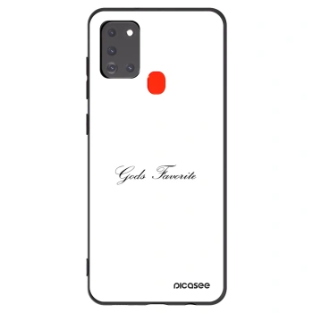 Picasee Μαύρη θήκη σιλικόνης για Samsung Galaxy A21s - Gods Favorite