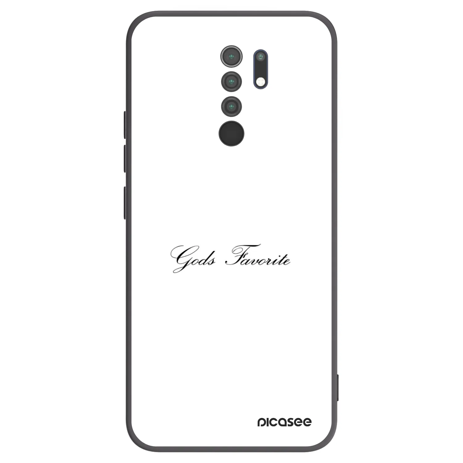 Picasee Μαύρη θήκη σιλικόνης για Xiaomi Redmi 9 - Gods Favorite