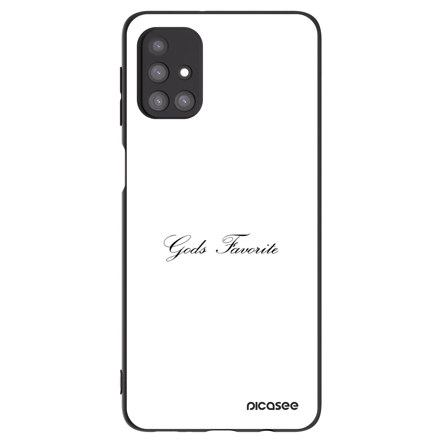 Picasee Μαύρη θήκη σιλικόνης για Samsung Galaxy M31s - Gods Favorite