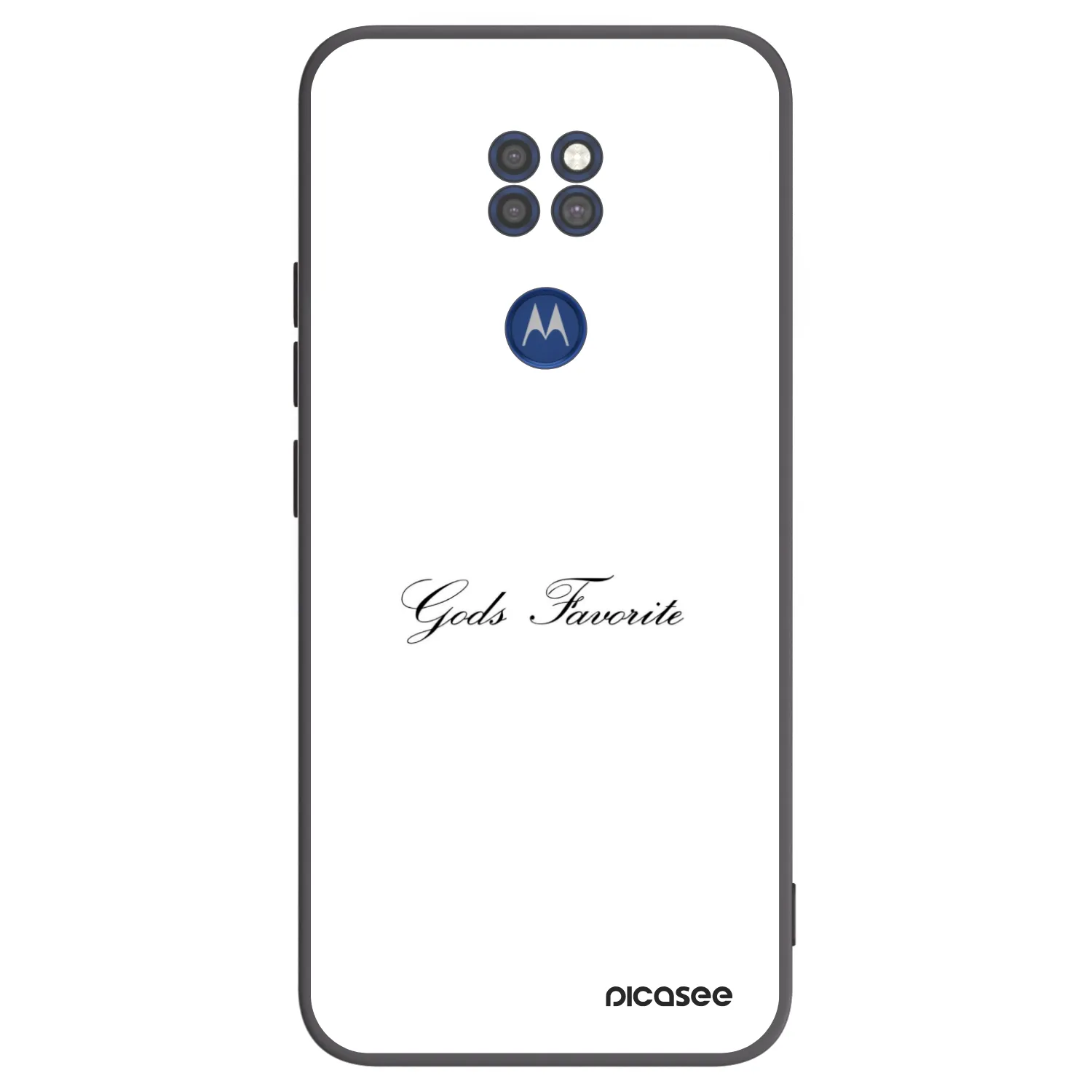 Picasee Μαύρη θήκη σιλικόνης για Motorola Moto G9 Play - Gods Favorite
