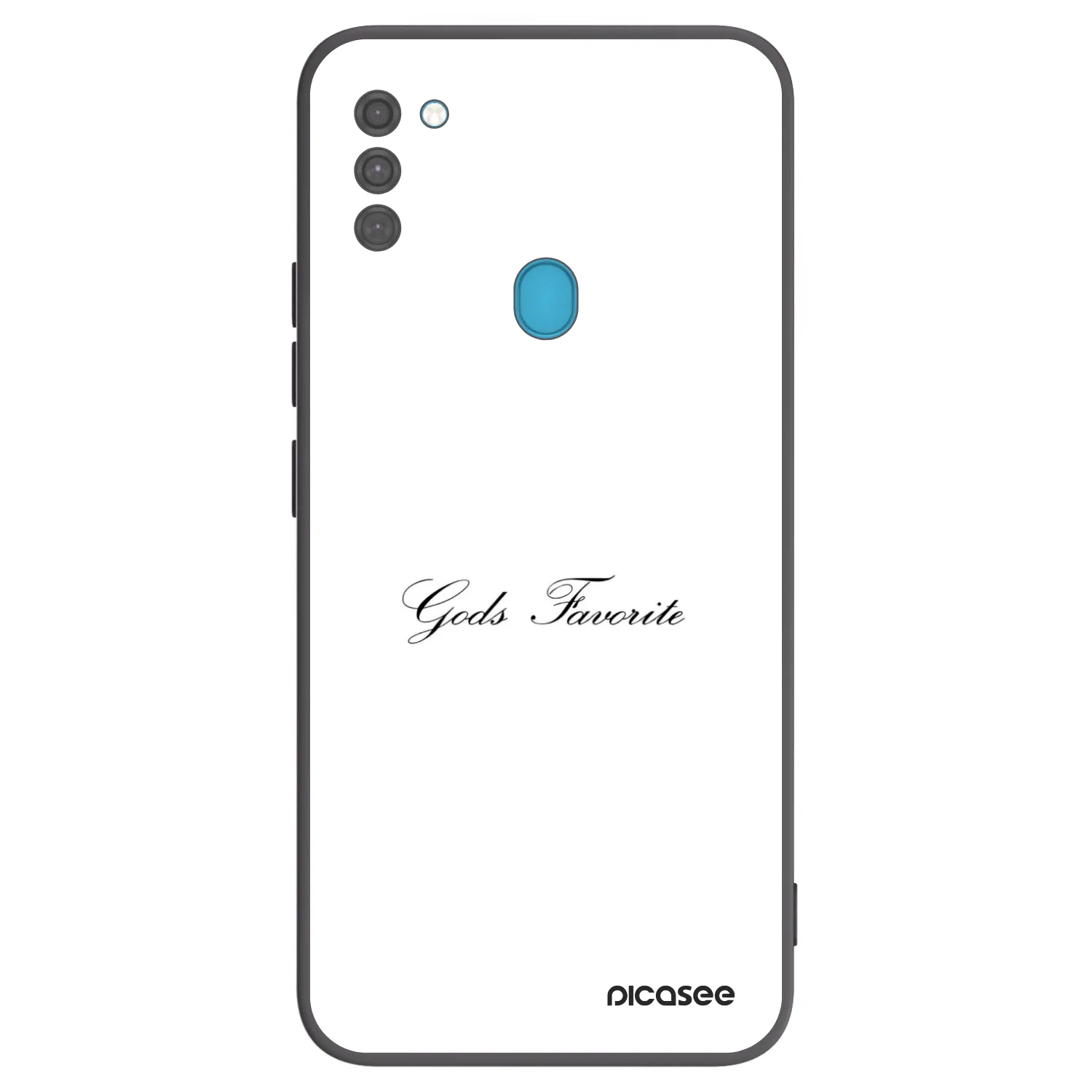 Picasee Μαύρη θήκη σιλικόνης για Samsung Galaxy M11 - Gods Favorite