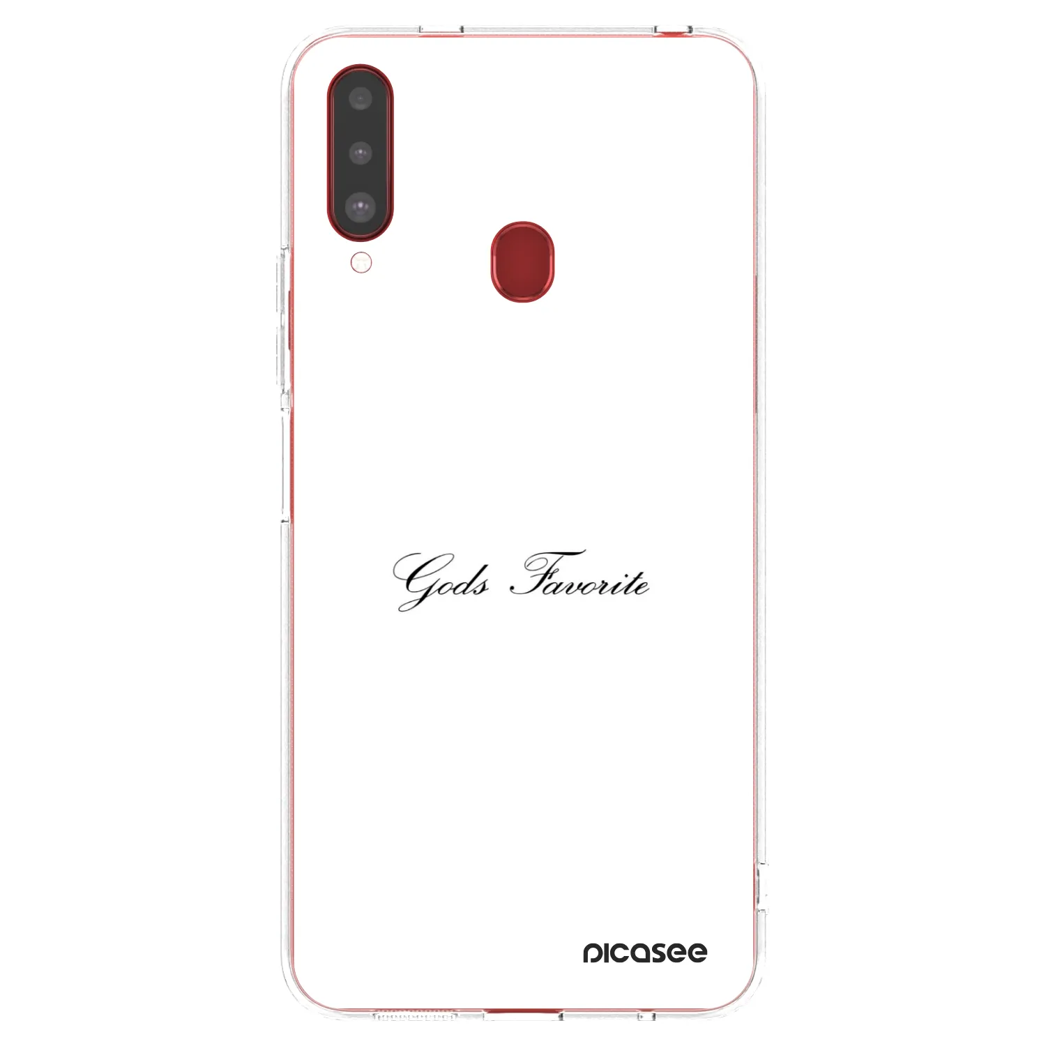 Picasee διαφανής θήκη σιλικόνης Samsung Galaxy A20s - Gods Favorite