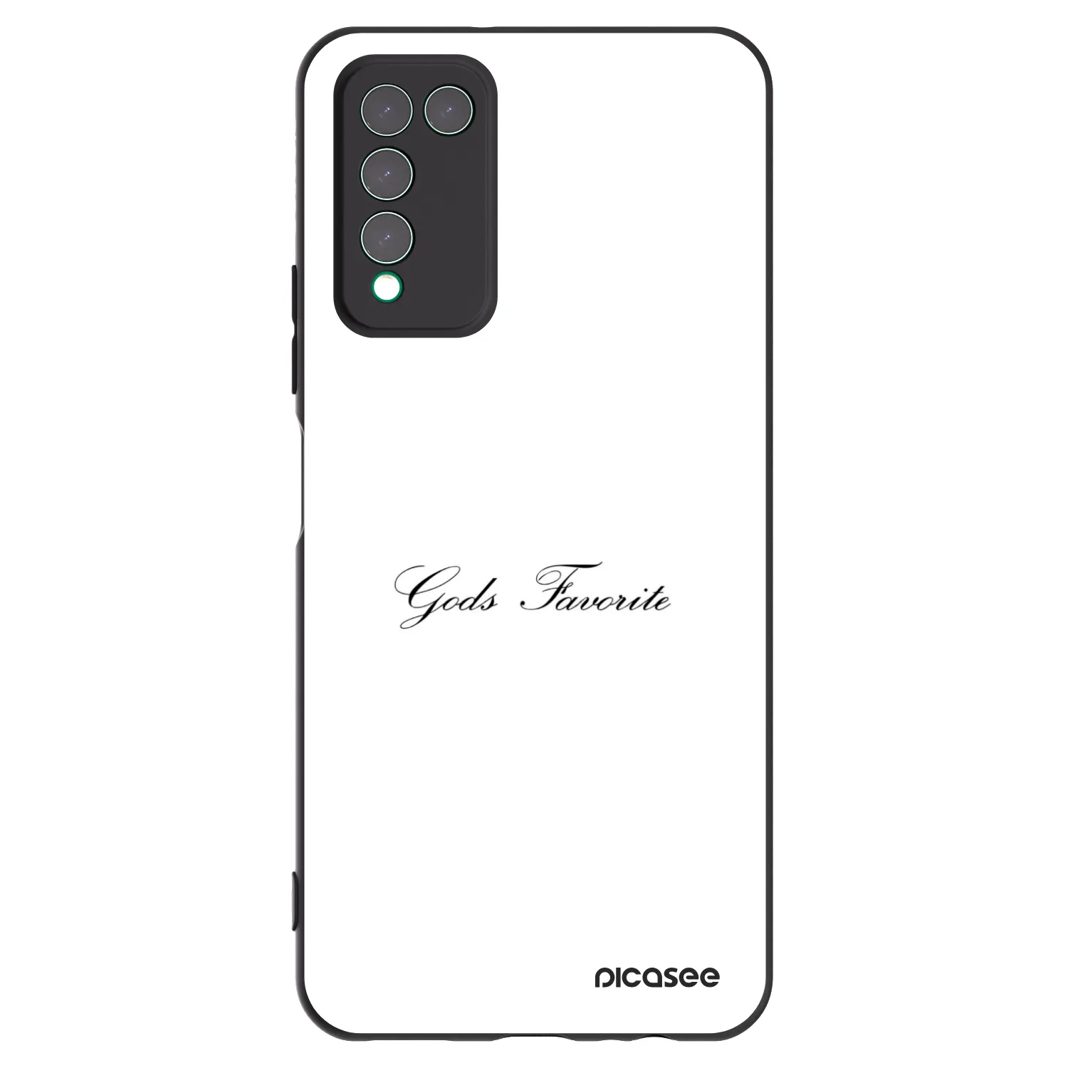 Picasee Μαύρη θήκη σιλικόνης για Honor 10X Lite - Gods Favorite