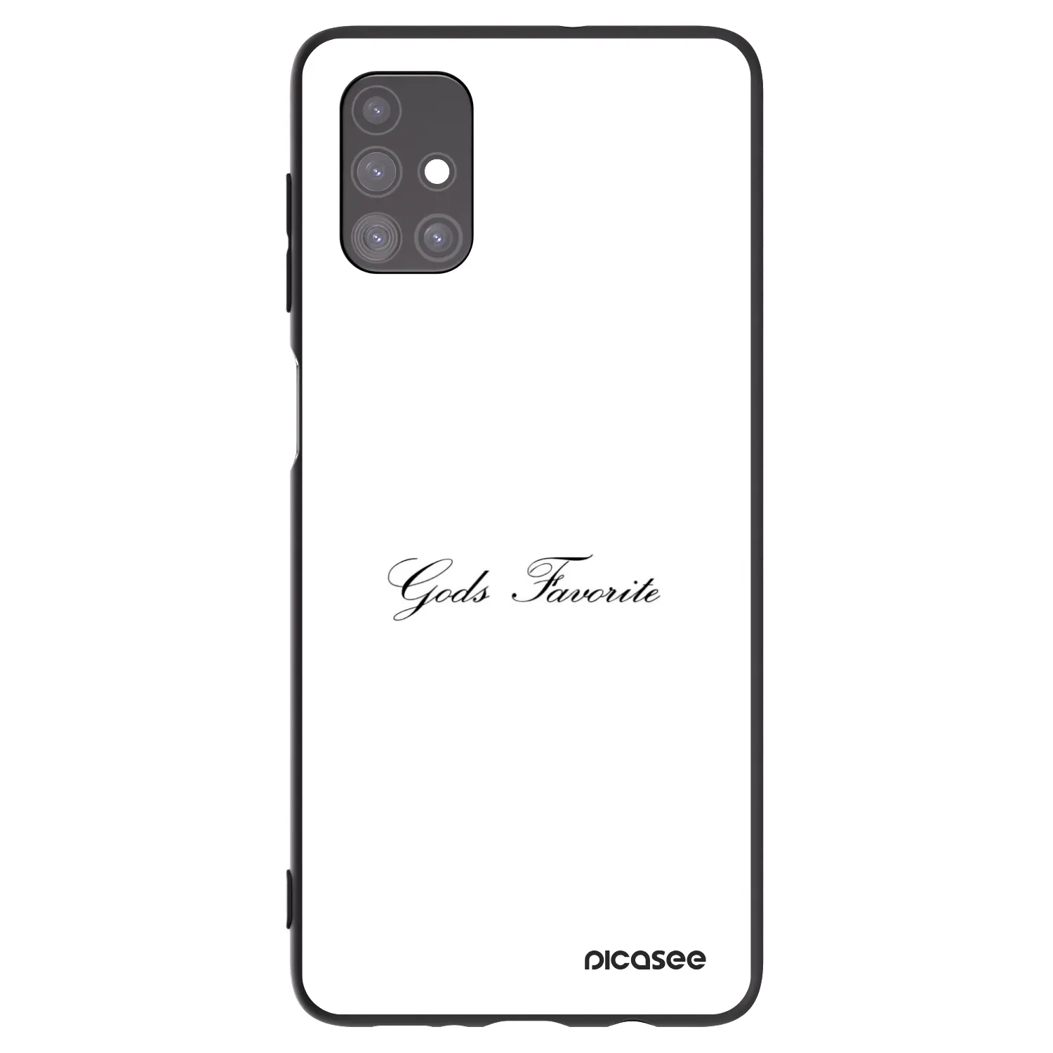Picasee Μαύρη θήκη σιλικόνης για Samsung Galaxy M51 M515F - Gods Favorite