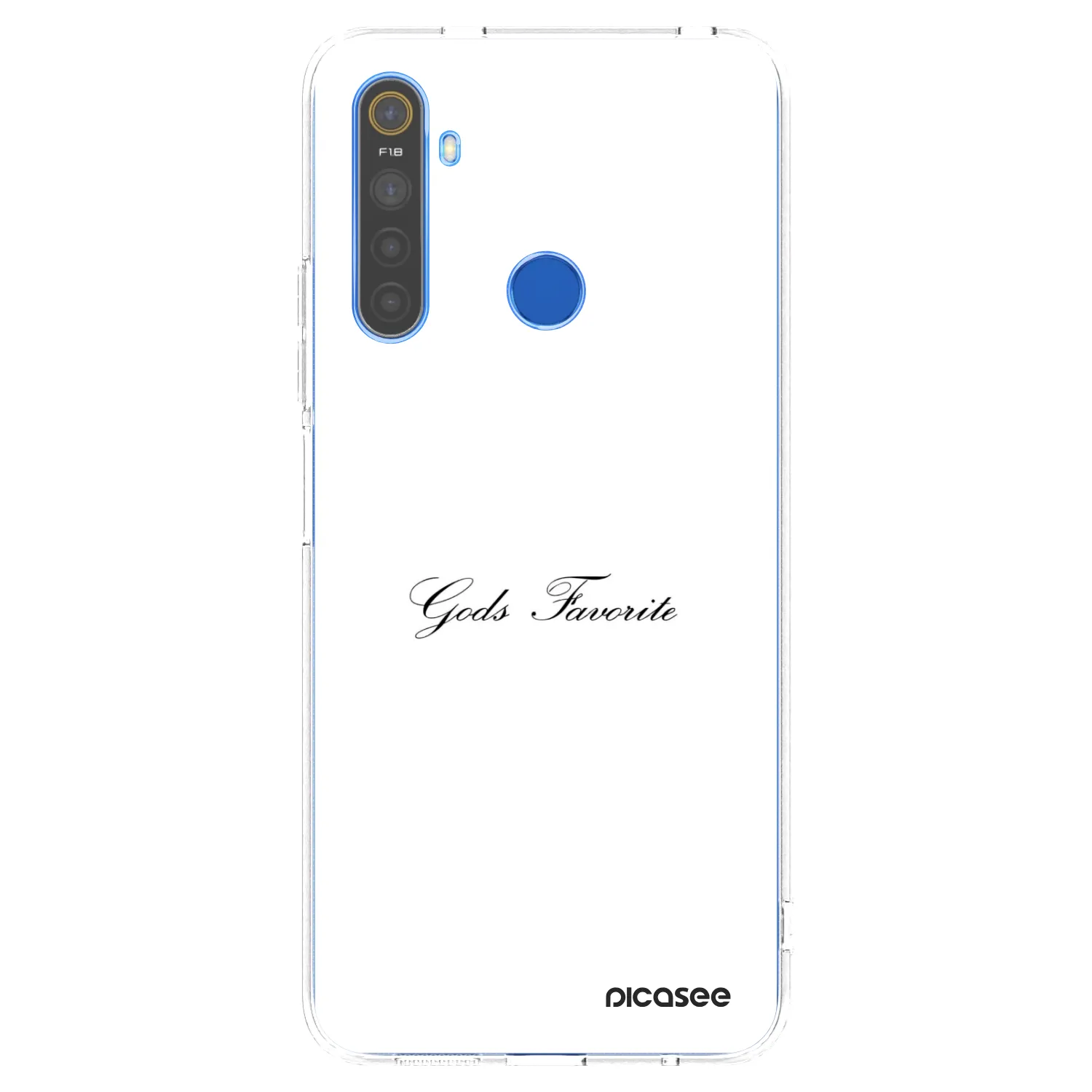Picasee διαφανής θήκη σιλικόνης Realme 5 - Gods Favorite