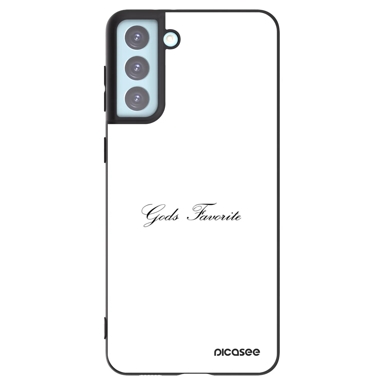 Picasee Μαύρη θήκη σιλικόνης για Samsung Galaxy S21+ 5G G996F - Gods Favorite