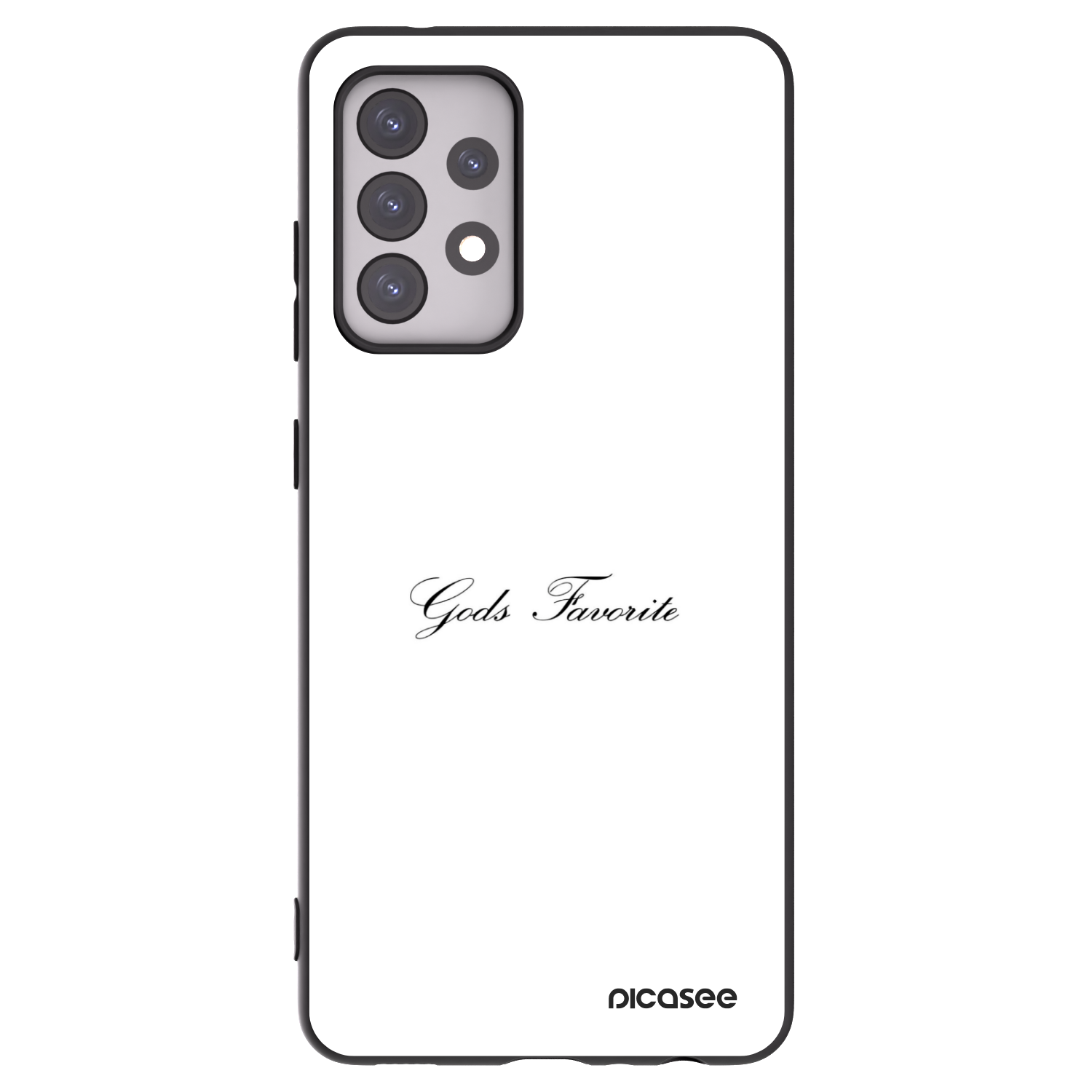 Picasee Μαύρη θήκη σιλικόνης για Samsung Galaxy A52 5G A525F - Gods Favorite