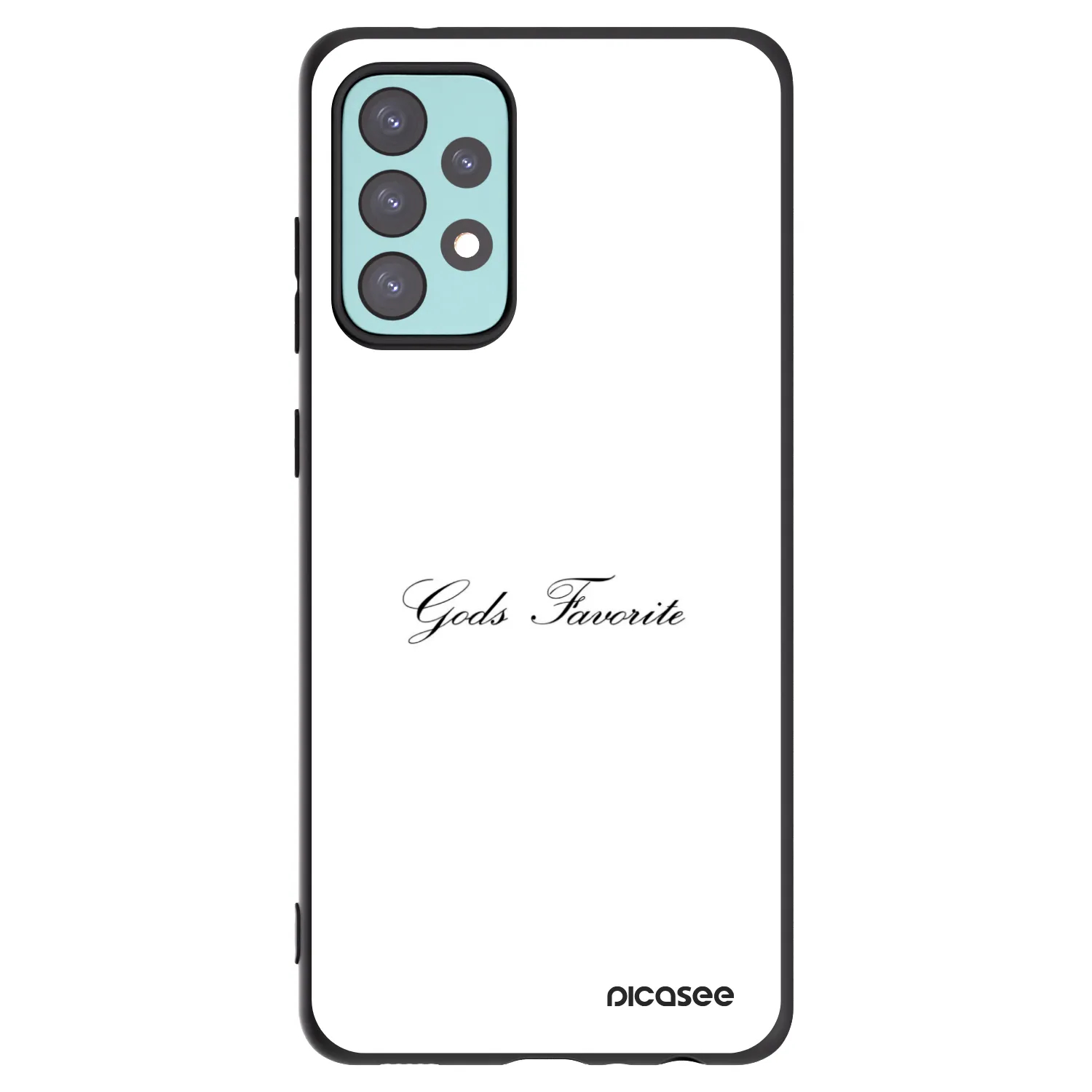 Picasee Μαύρη θήκη σιλικόνης για Samsung Galaxy A72 A725F - Gods Favorite