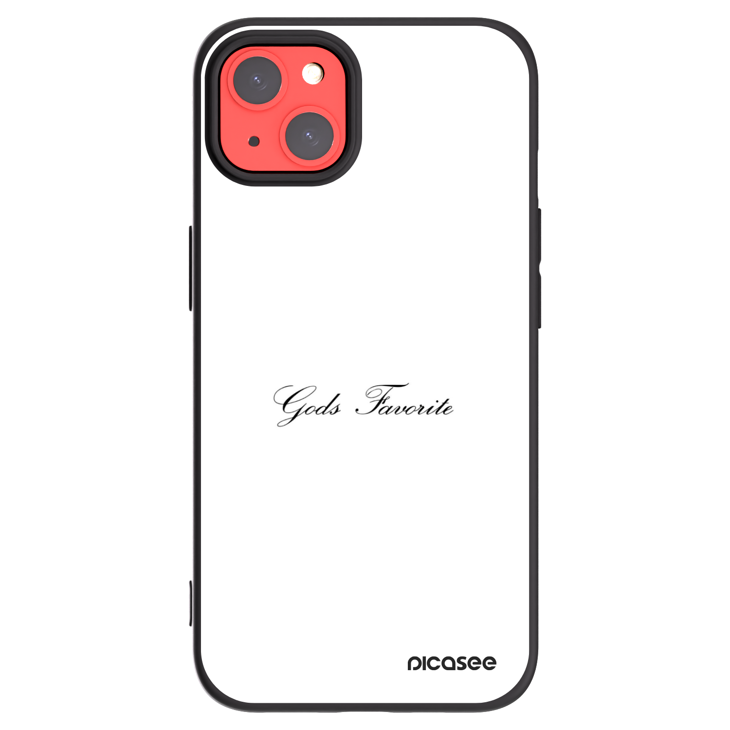 Picasee Μαύρη θήκη σιλικόνης για Apple iPhone 13 - Gods Favorite
