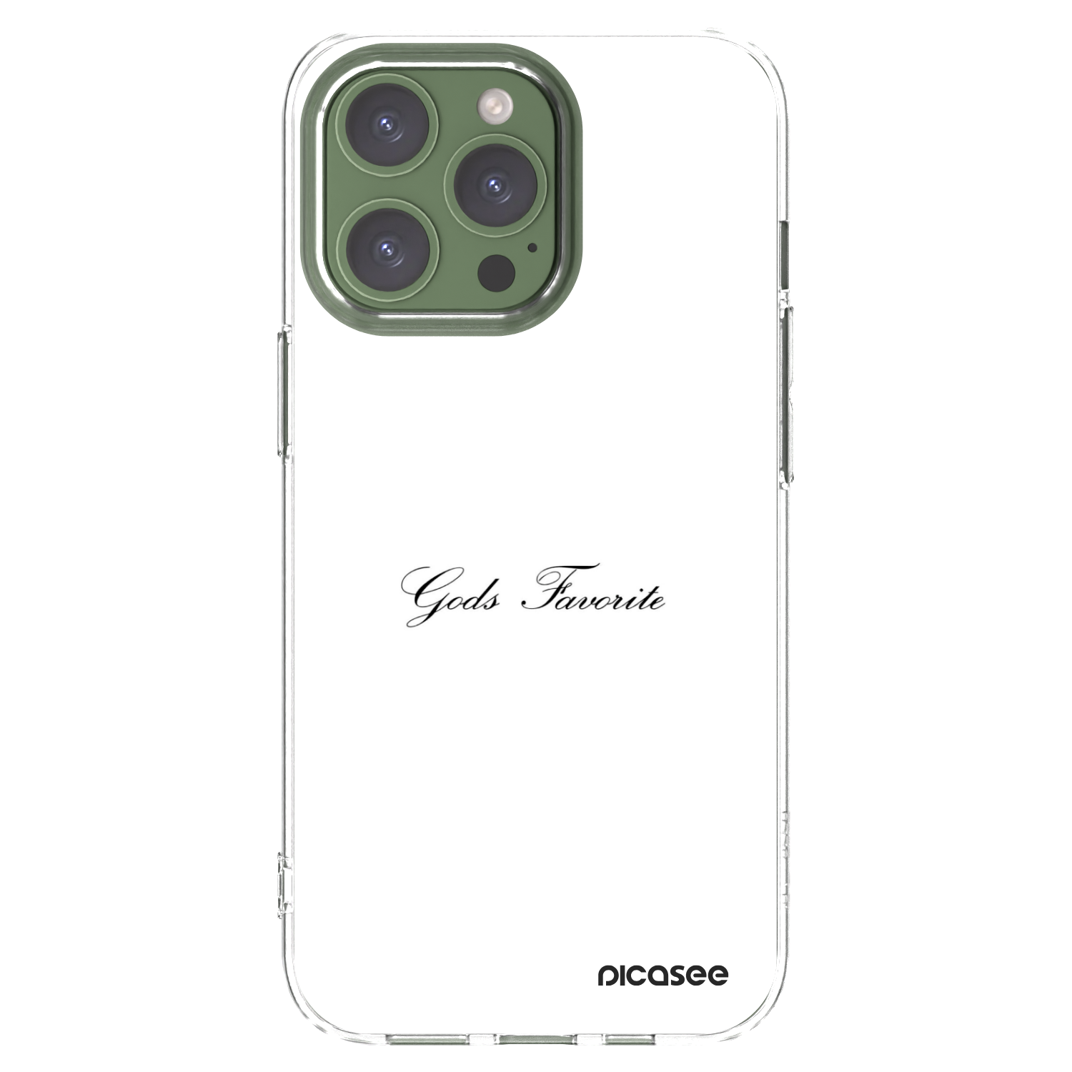 Picasee διαφανής θήκη σιλικόνης Apple iPhone 13 Pro - Gods Favorite