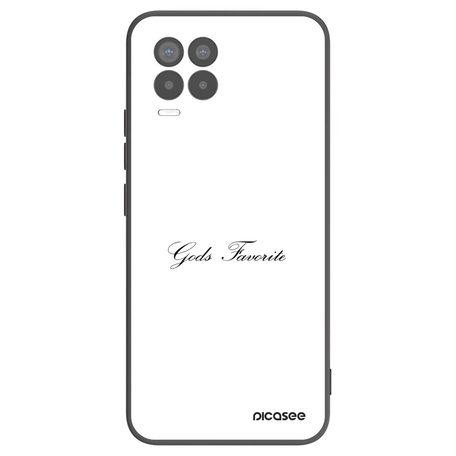 Picasee Μαύρη θήκη σιλικόνης για Realme 8 Pro - Gods Favorite