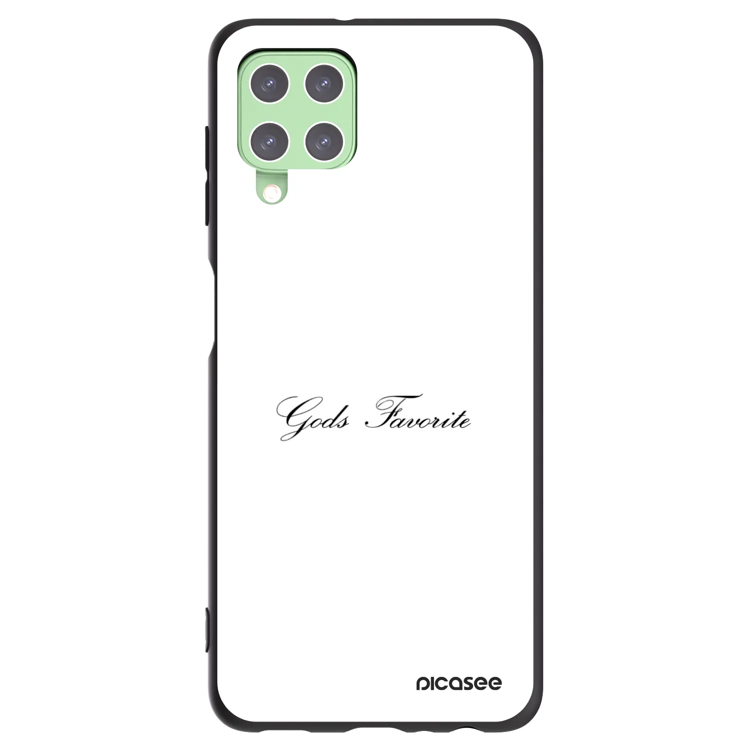 Picasee Μαύρη θήκη σιλικόνης για Samsung Galaxy A22 A225F 4G - Gods Favorite