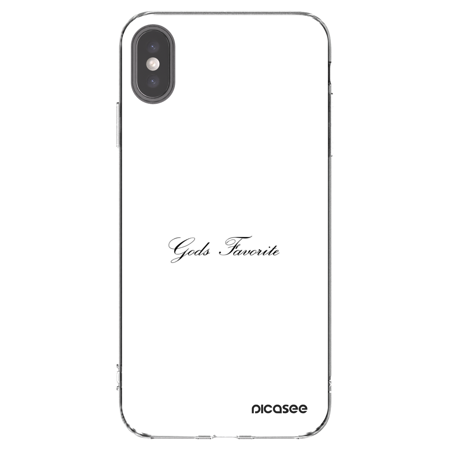 Picasee διαφανής θήκη σιλικόνης Apple iPhone XS Max - Gods Favorite
