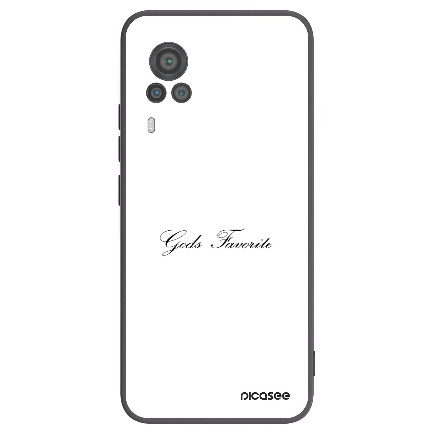 Picasee Μαύρη θήκη σιλικόνης για Vivo X60 Pro 5G - Gods Favorite