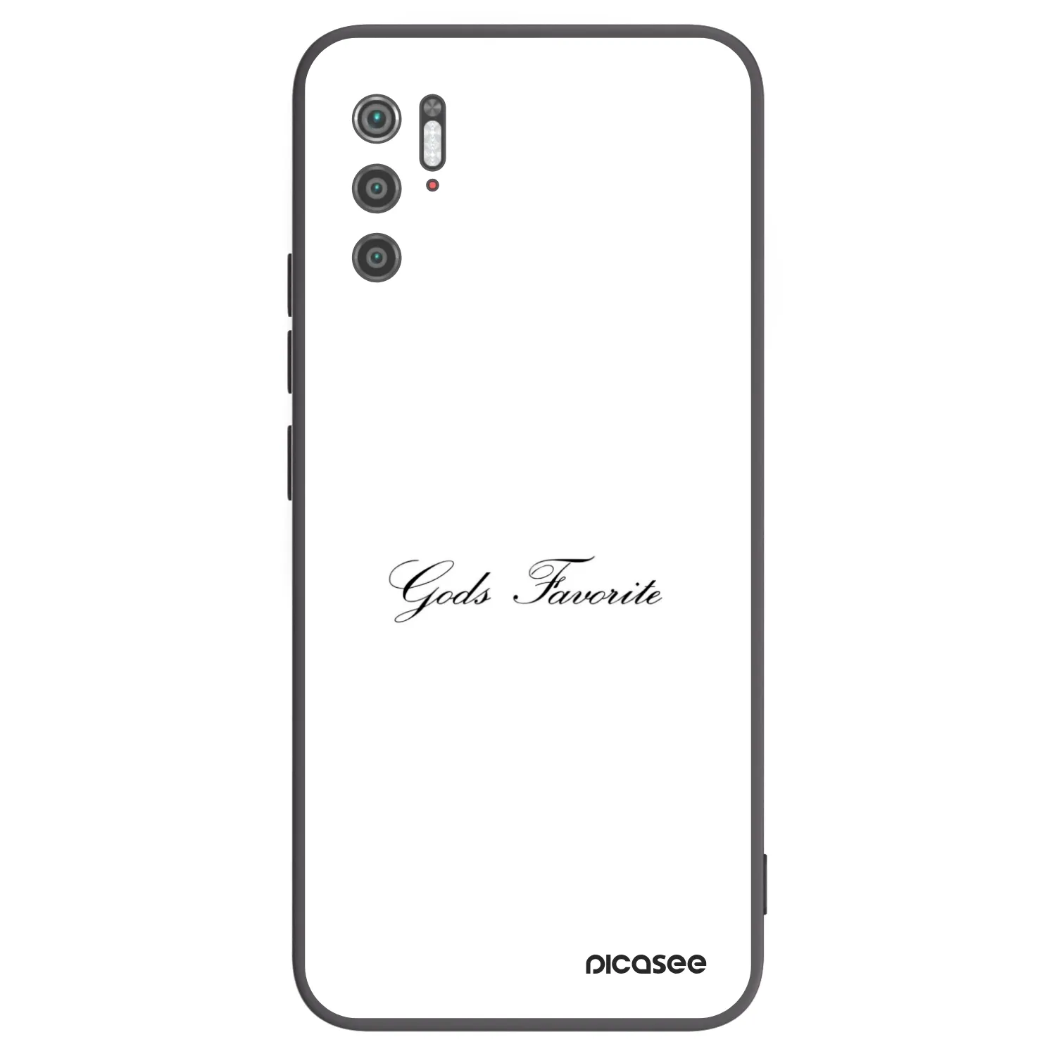 Picasee Μαύρη θήκη σιλικόνης για Xiaomi Poco M3 Pro 5G - Gods Favorite
