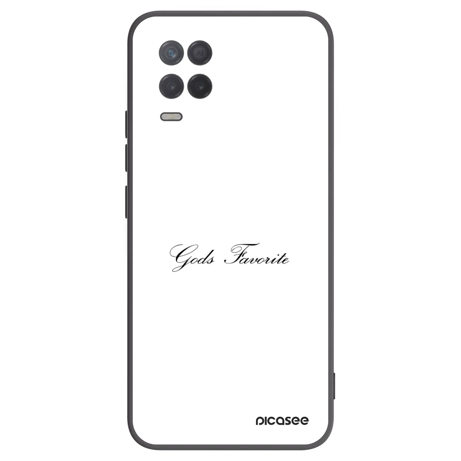 Picasee Μαύρη θήκη σιλικόνης για Realme 8 5G - Gods Favorite