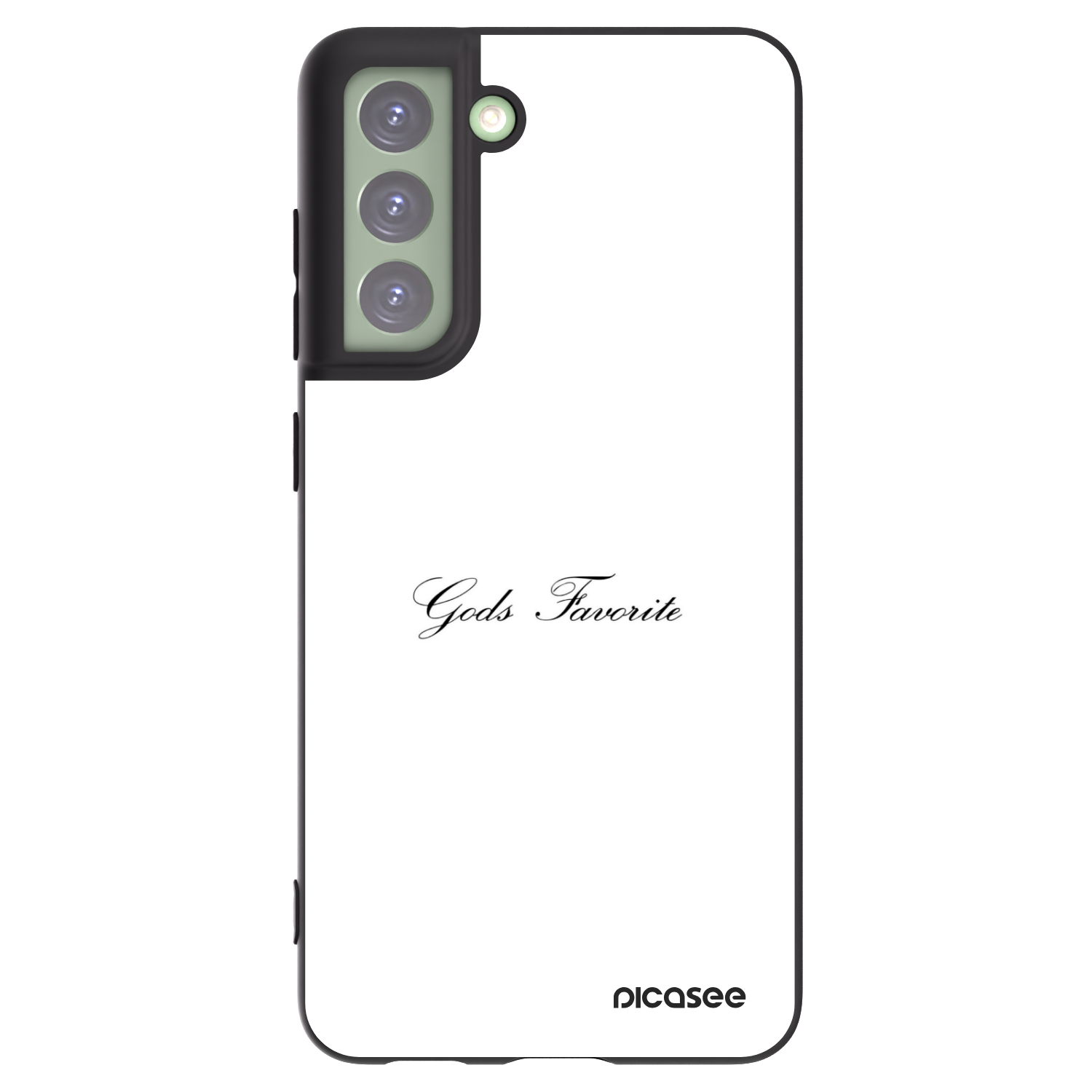 Picasee Μαύρη θήκη σιλικόνης για Samsung Galaxy S21 FE 5G - Gods Favorite