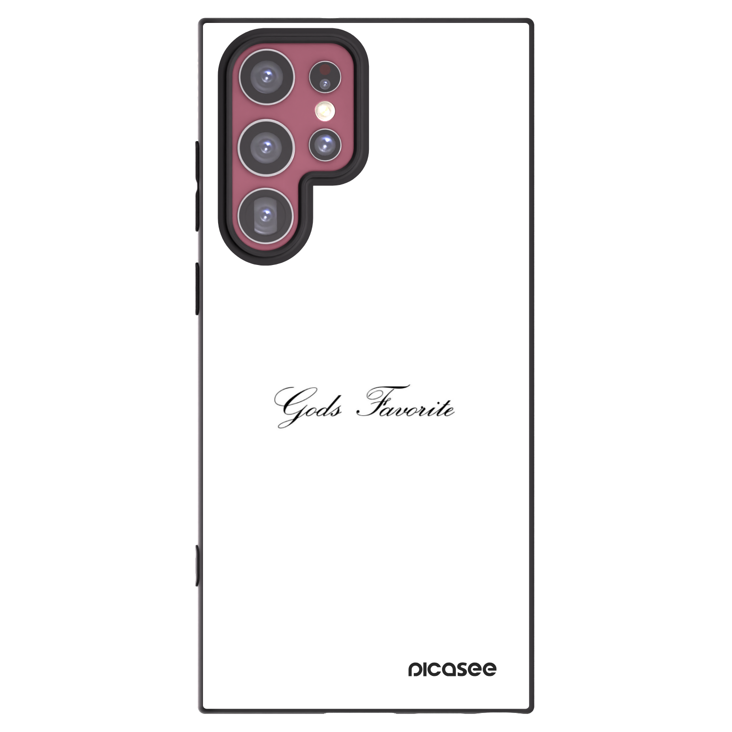 Picasee Μαύρη θήκη σιλικόνης για Samsung Galaxy S22 Ultra 5G - Gods Favorite