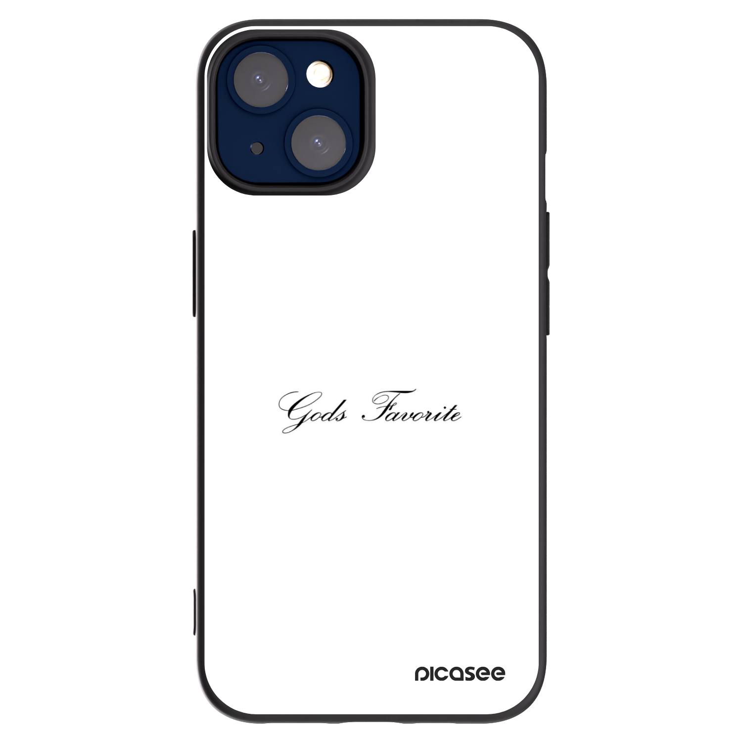 Picasee Μαύρη θήκη σιλικόνης για Apple iPhone 14 - Gods Favorite