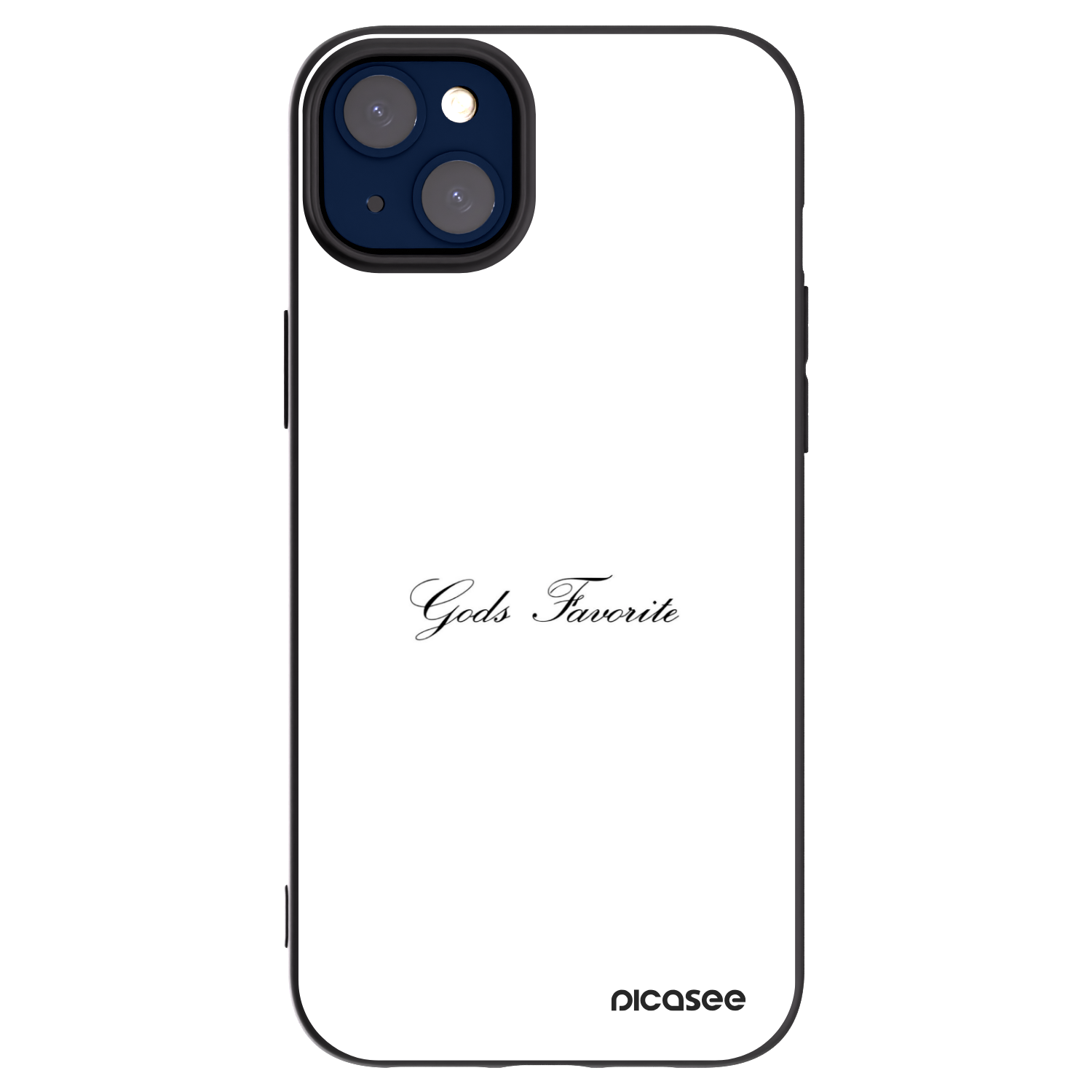 Picasee Μαύρη θήκη σιλικόνης για Apple iPhone 14 Plus - Gods Favorite
